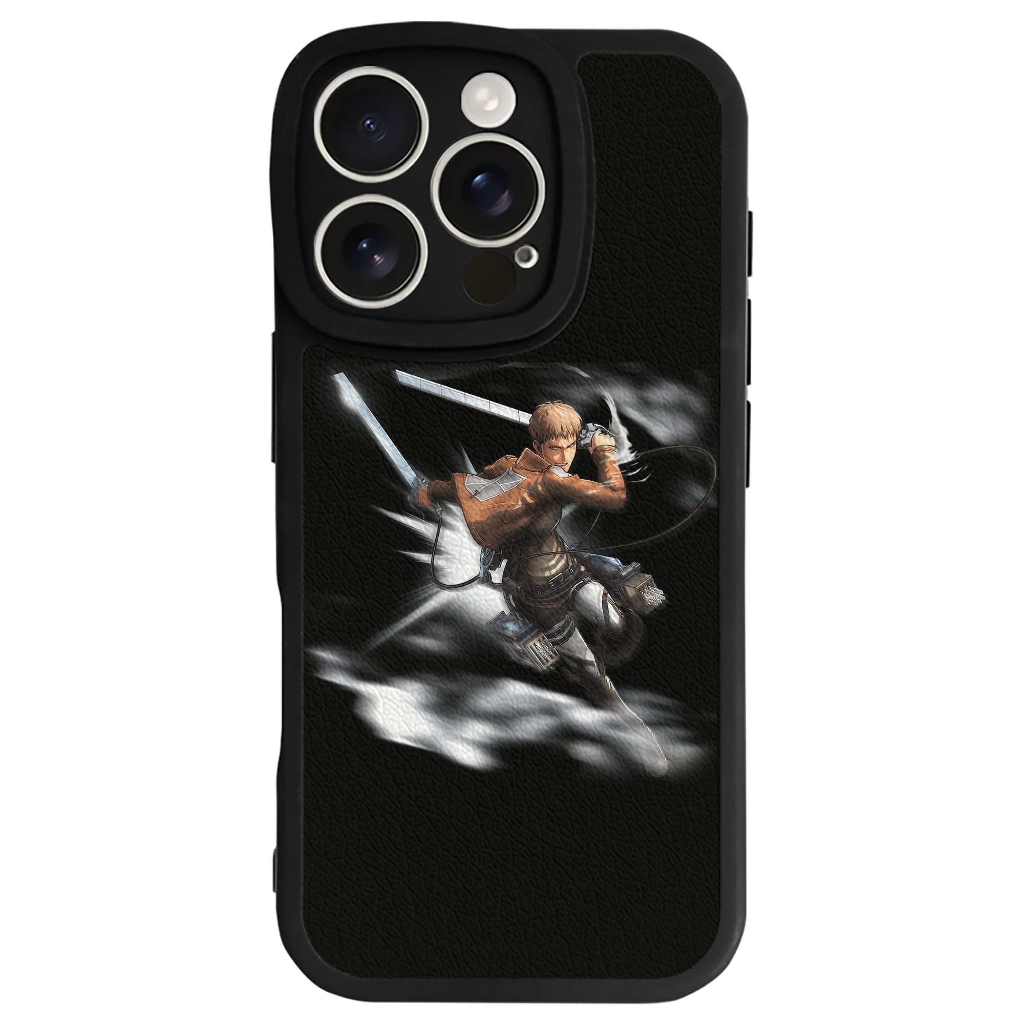 （画像用） 進撃の巨人 ジャン・キルシュタイン Attack on Titan Jean Kirstein 【iPhone 16シリーズ対応】シリコンスマホケース（レザー調） 材質：シリコン